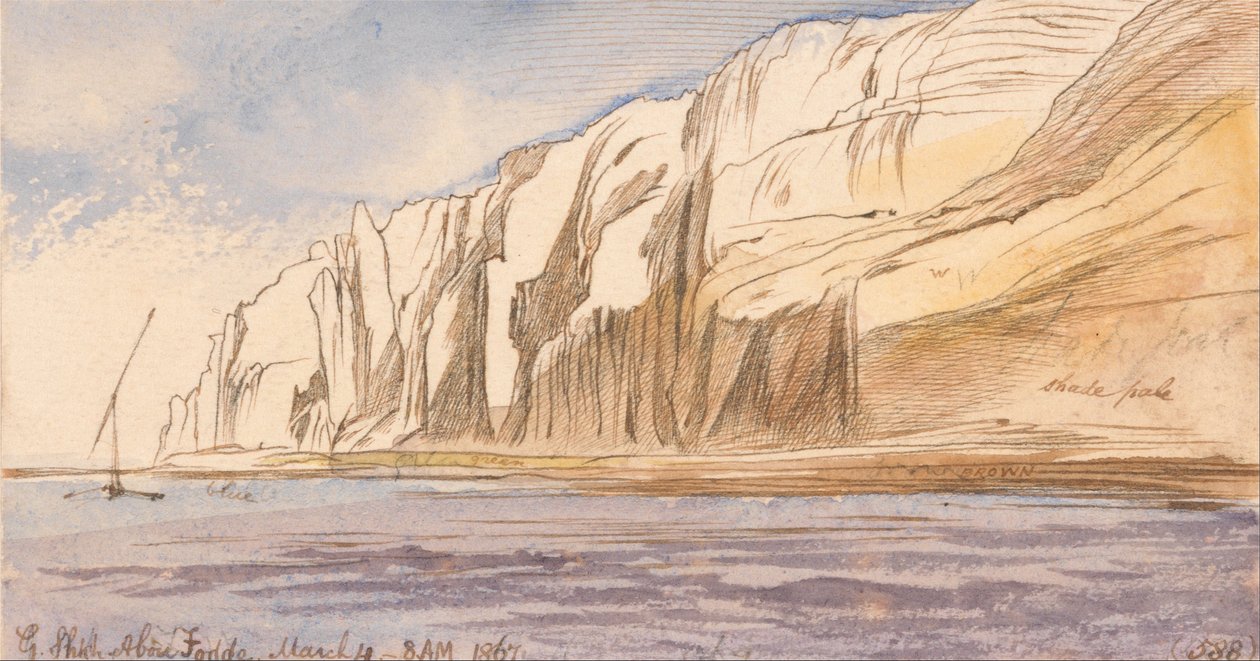 Gebel Sheikh Abu Fodde, kl. 08.00, 4 mars 1867 (588) av Edward Lear