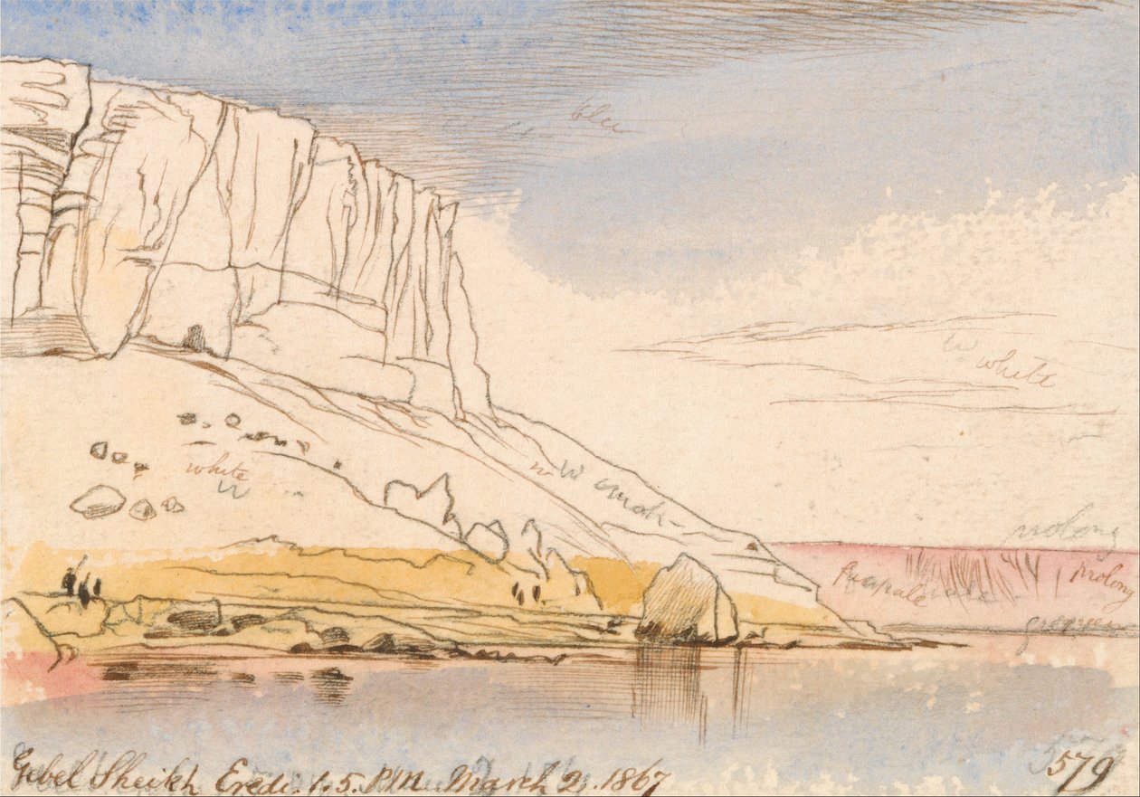 Gebel Sheikh Eredi av Edward Lear