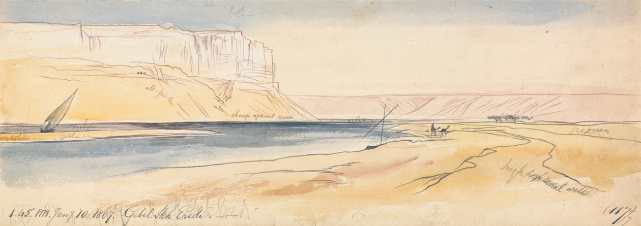Gebel Sheikh Eredi av Edward Lear