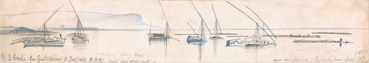Gebel Sheikh Arvtagare från Gau el Kebir av Edward Lear