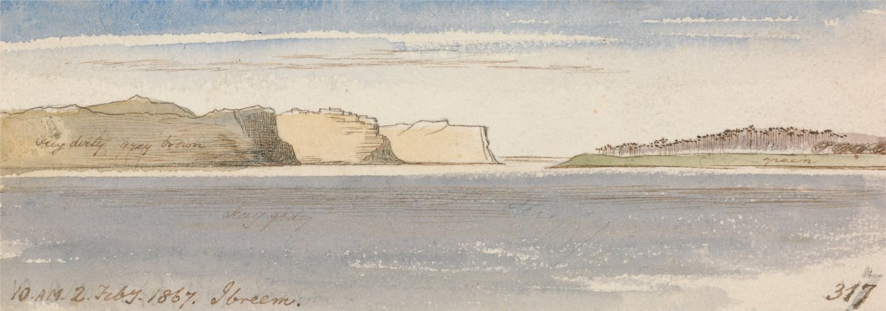 Ibreem, kl. 10.00, den 2 februari 1867 (317) av Edward Lear