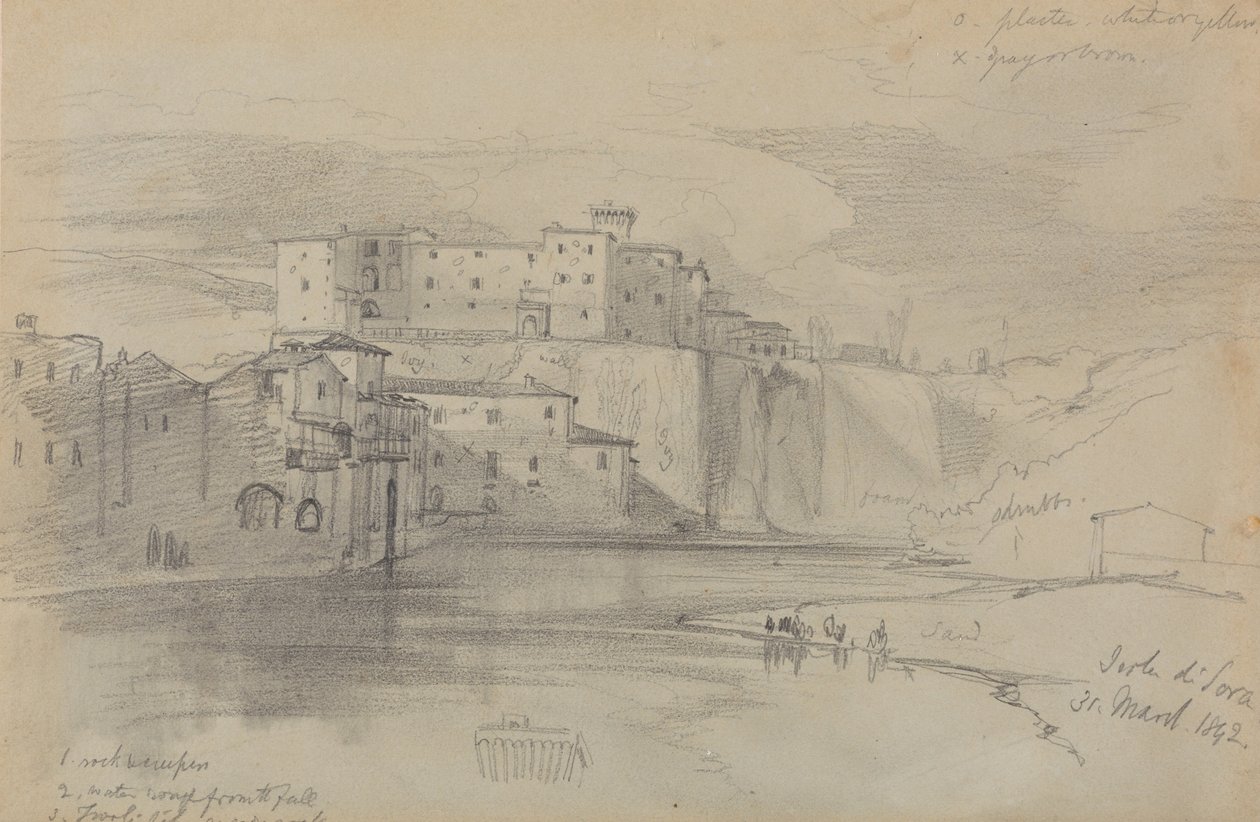 Ön Sora, 31 mars 1842 av Edward Lear