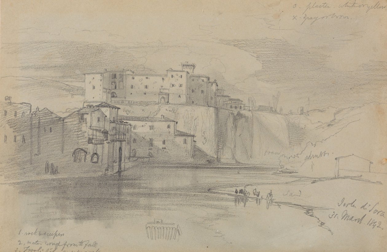 Soraön, 31 mars 1842 av Edward Lear