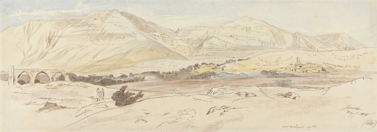 Jericho, 7 maj 1858 (157), 1858 (wc och penna och bläck på papper) av Edward Lear