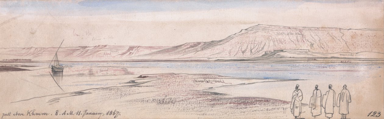 Strax ovanför Ekhmim av Edward Lear