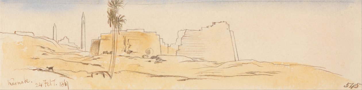 Karnak, 24 februari 1867 (545) av Edward Lear