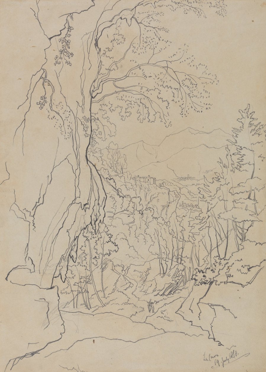 La Cava, den 19 juli 1838 av Edward Lear