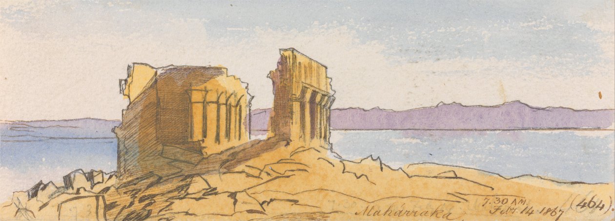 Maharraka, kl. 07.30, 14 februari 1867 (464) av Edward Lear