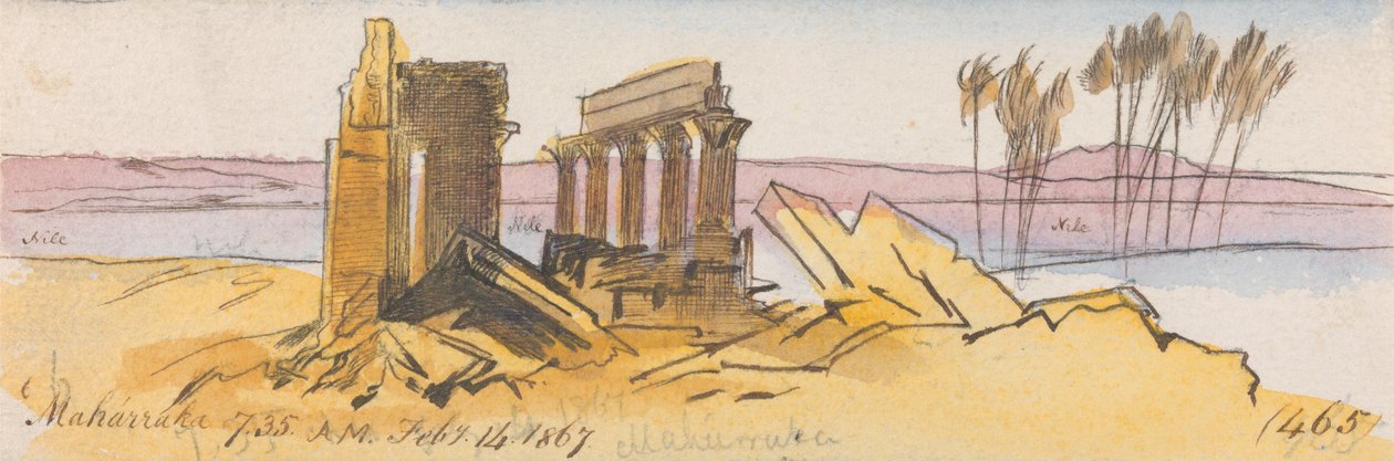 Maharraka, kl. 07.35, 14 februari 1867 (465) av Edward Lear