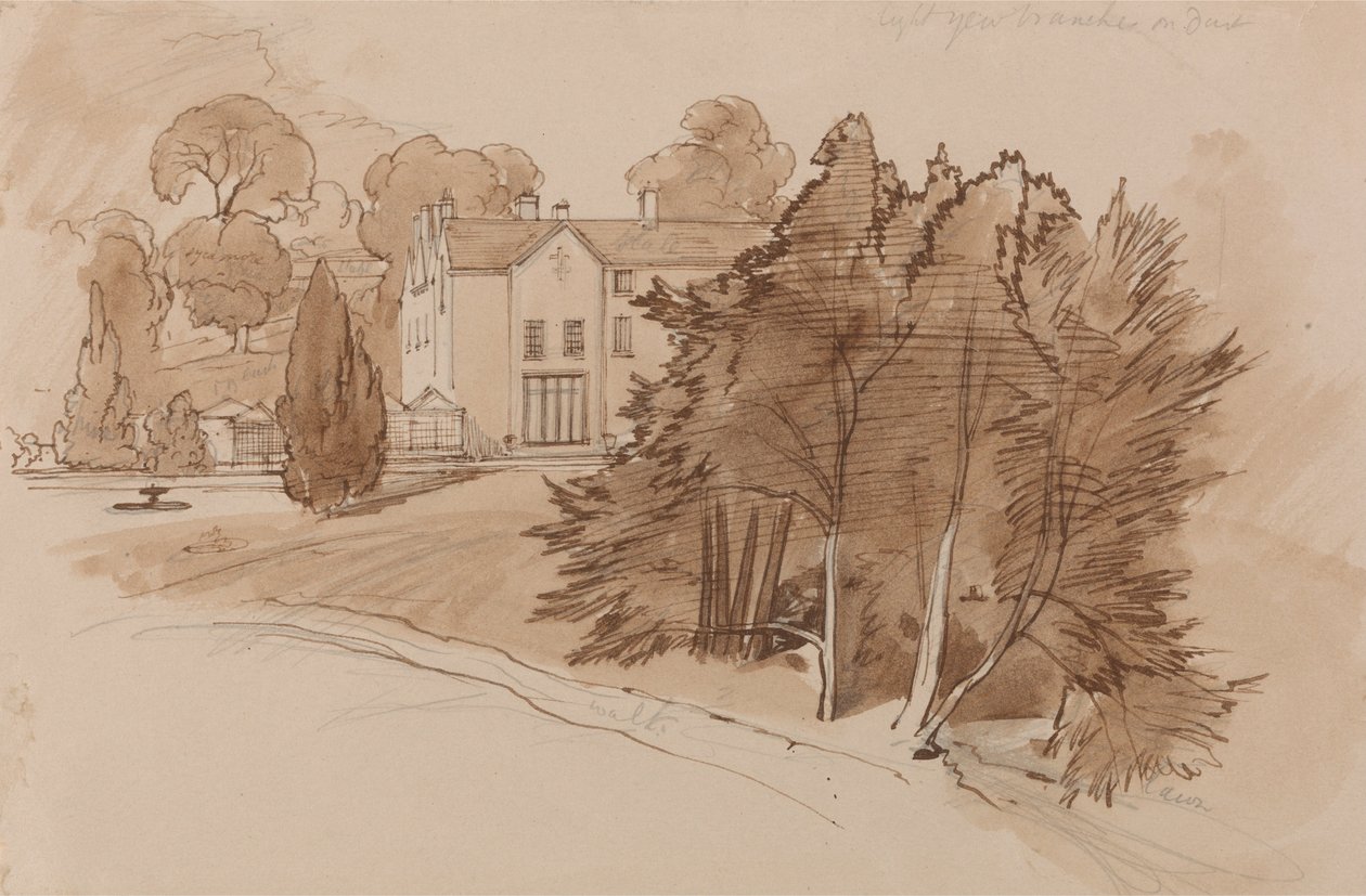 Manor (Knowsley Lane) av Edward Lear