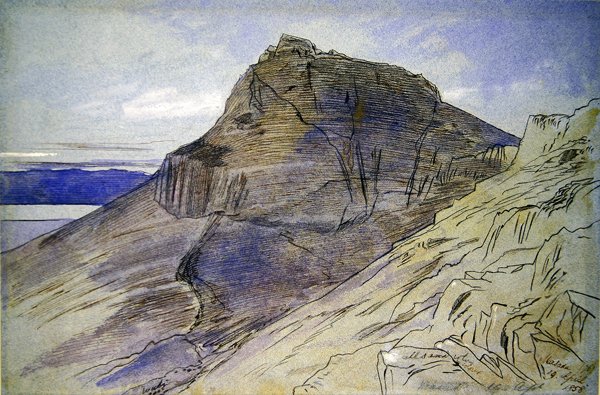 Masada vid Döda havet av Edward Lear