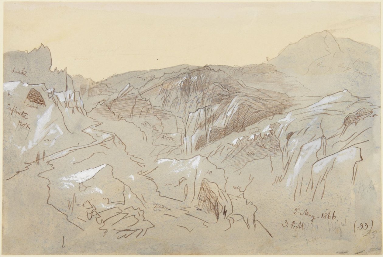 Berg i Dalmatien av Edward Lear