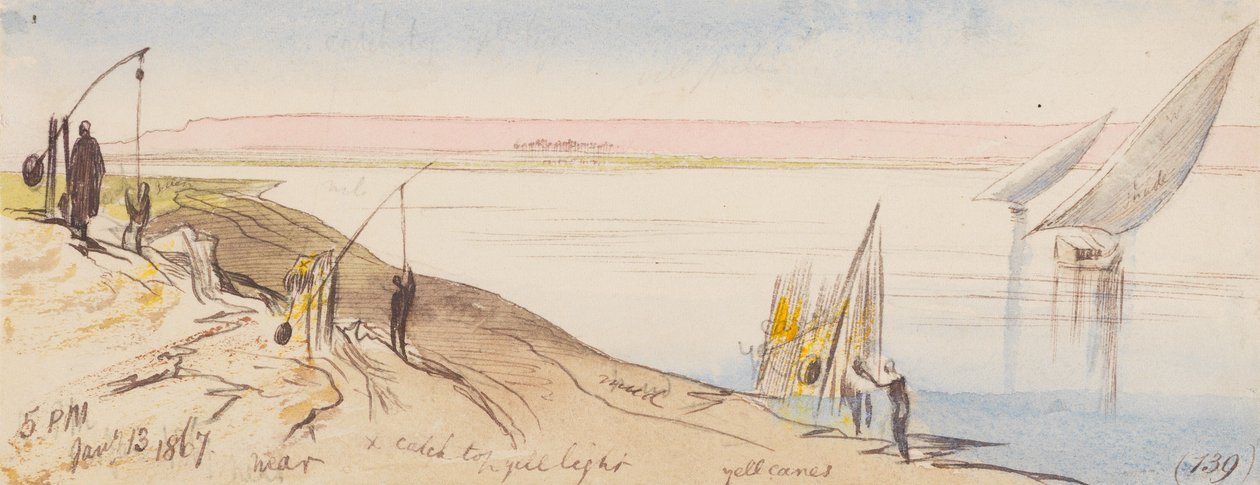 I närheten av[]; kl. 17.00, den 13 januari 1867 (139) av Edward Lear