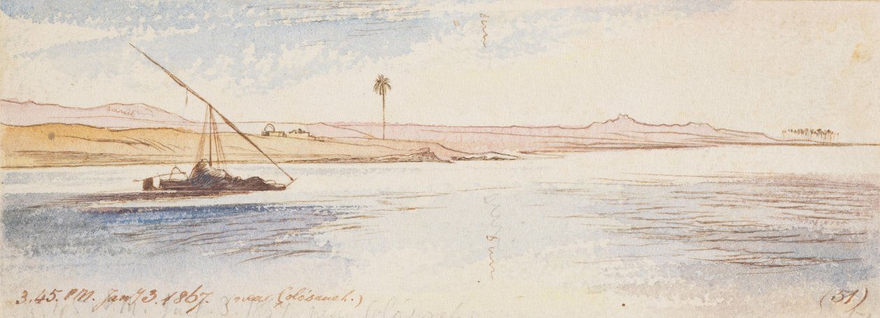 I närheten av Colosaneh; kl. 15.45 den 3 januari 1867 (51) av Edward Lear