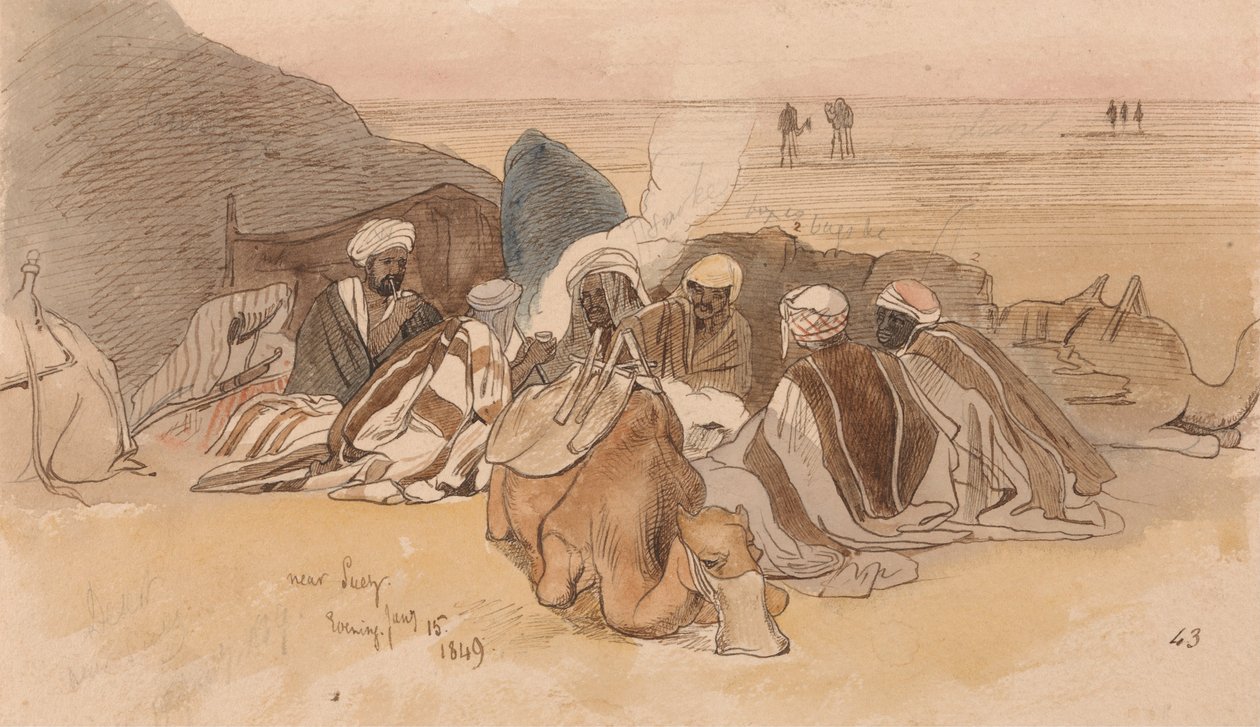 Nära Suez, kväll den 15 januari 1849 (43) av Edward Lear