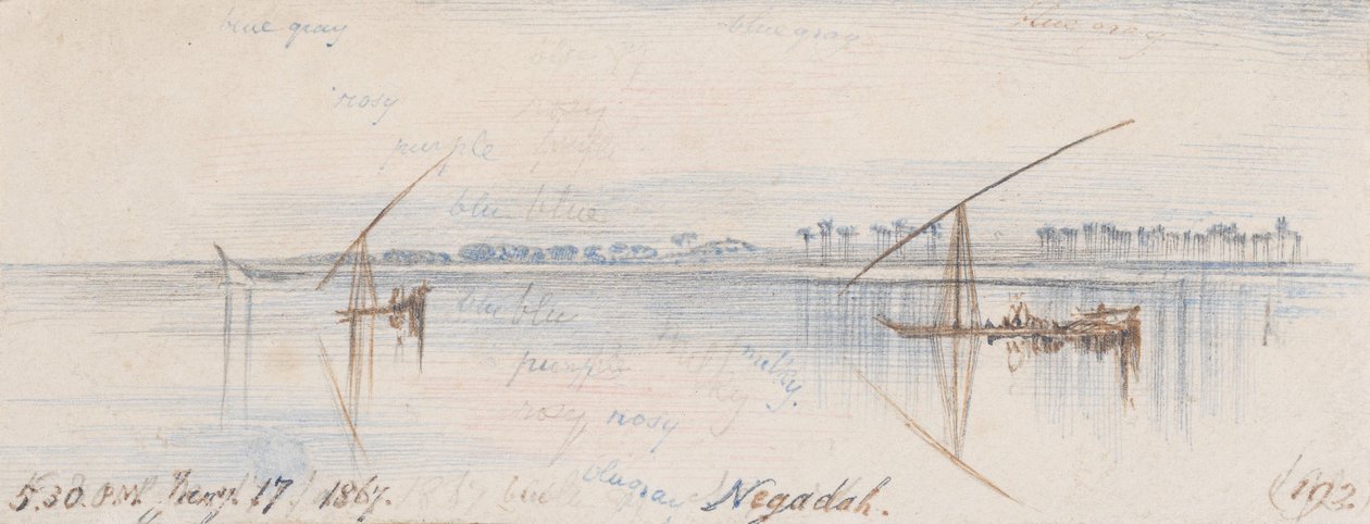 Negadah; kl. 17.30, den 17 januari 1867 (192) av Edward Lear