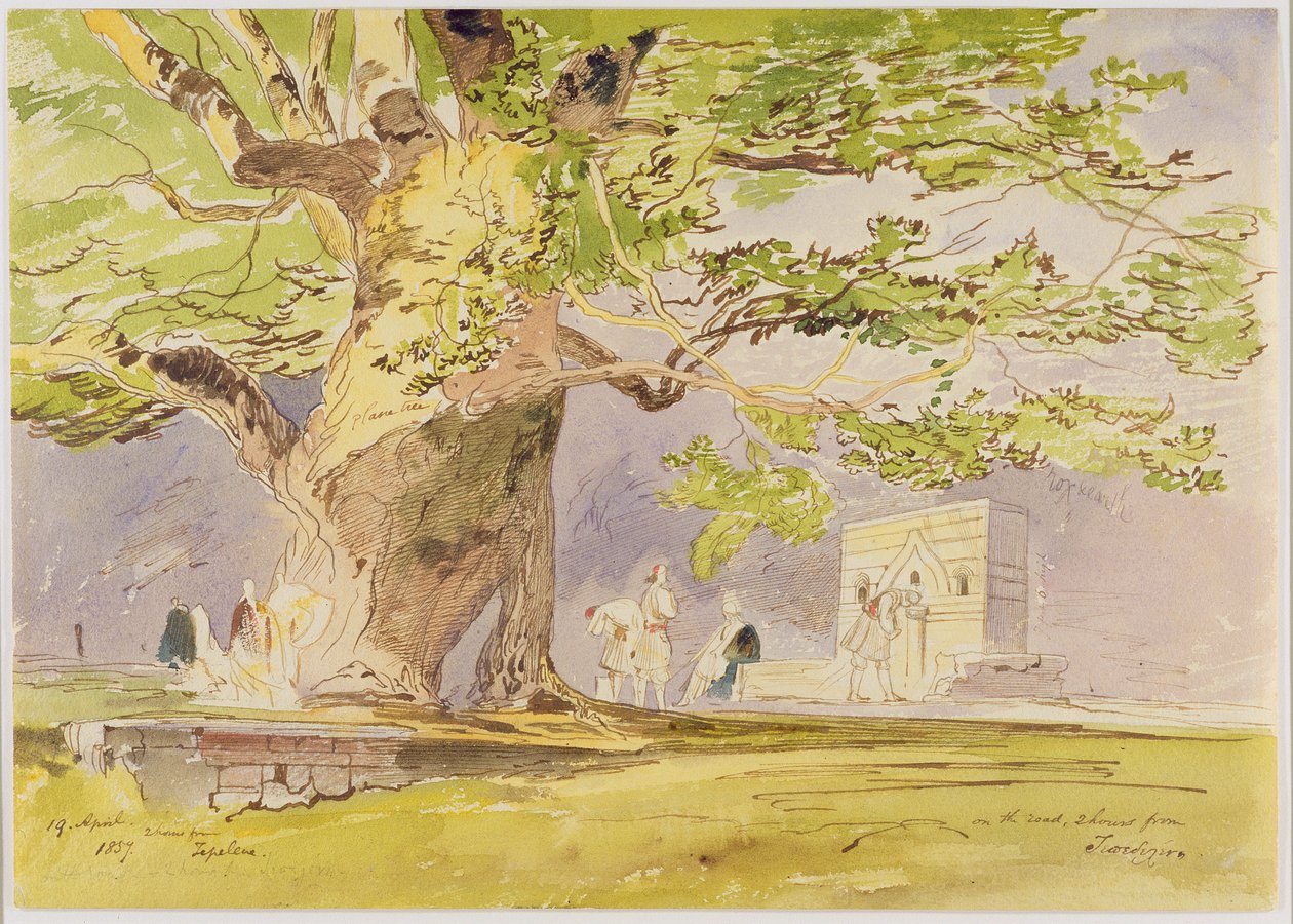 På väg, två timmar från Tepelene av Edward Lear