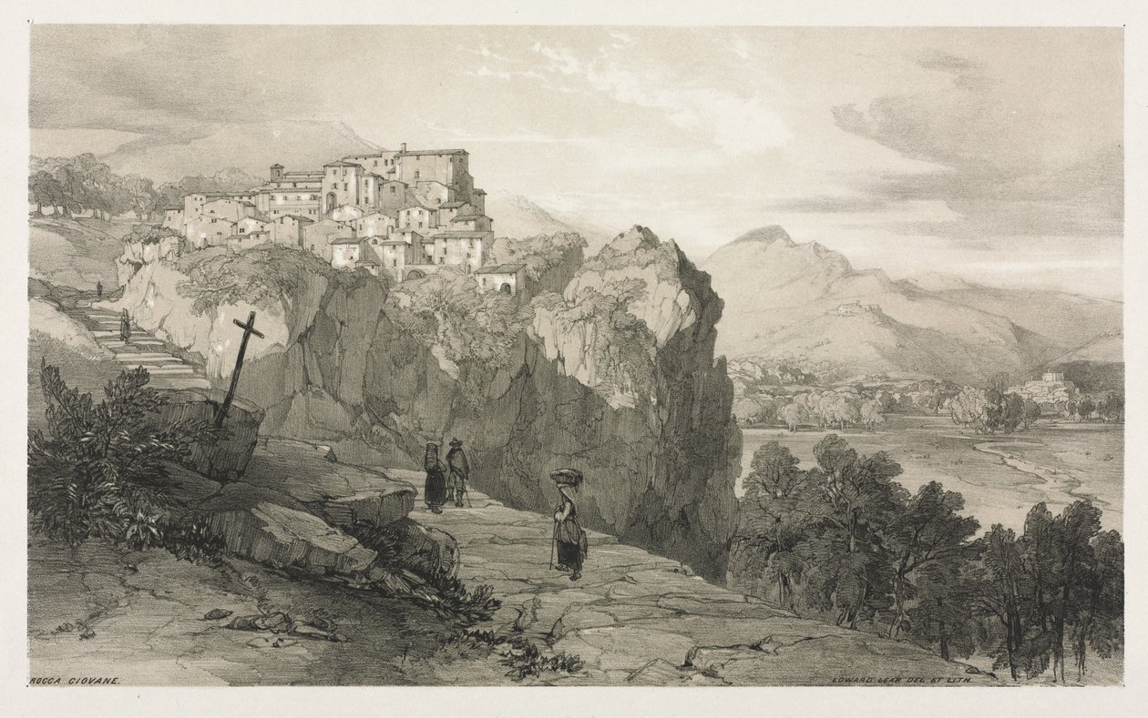 Rocca Giovane av Edward Lear