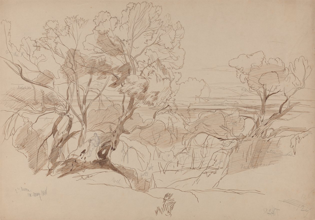 Santa Decca, Korfu, 28 maj 1848 (126) av Edward Lear