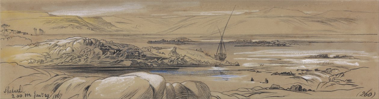 Shelaal, kl. 02.30, 29 januari 1867 (260) av Edward Lear