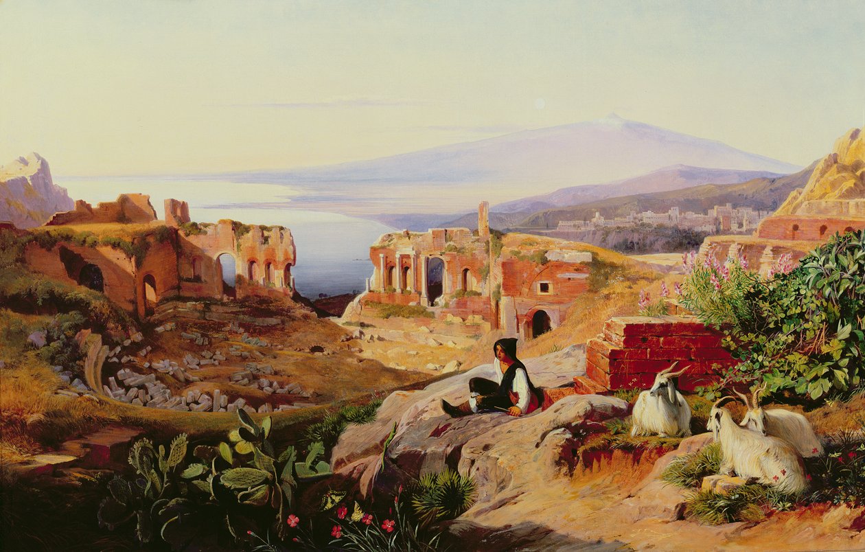 Taormina (olja) av Edward Lear