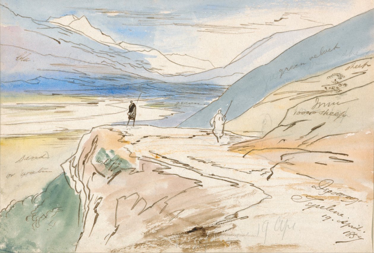 Tepelene, den 19 april 1857 av Edward Lear