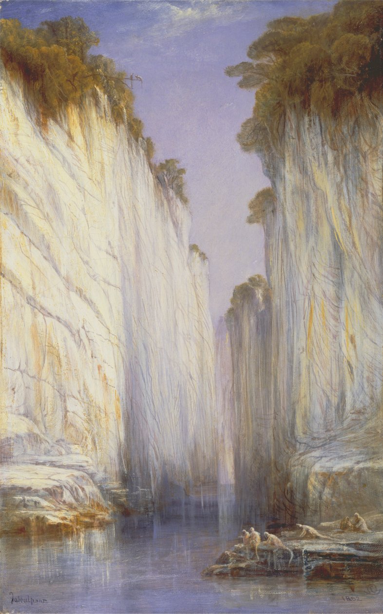 Marmorklipporna — Nerbudda Jubbolpore av Edward Lear