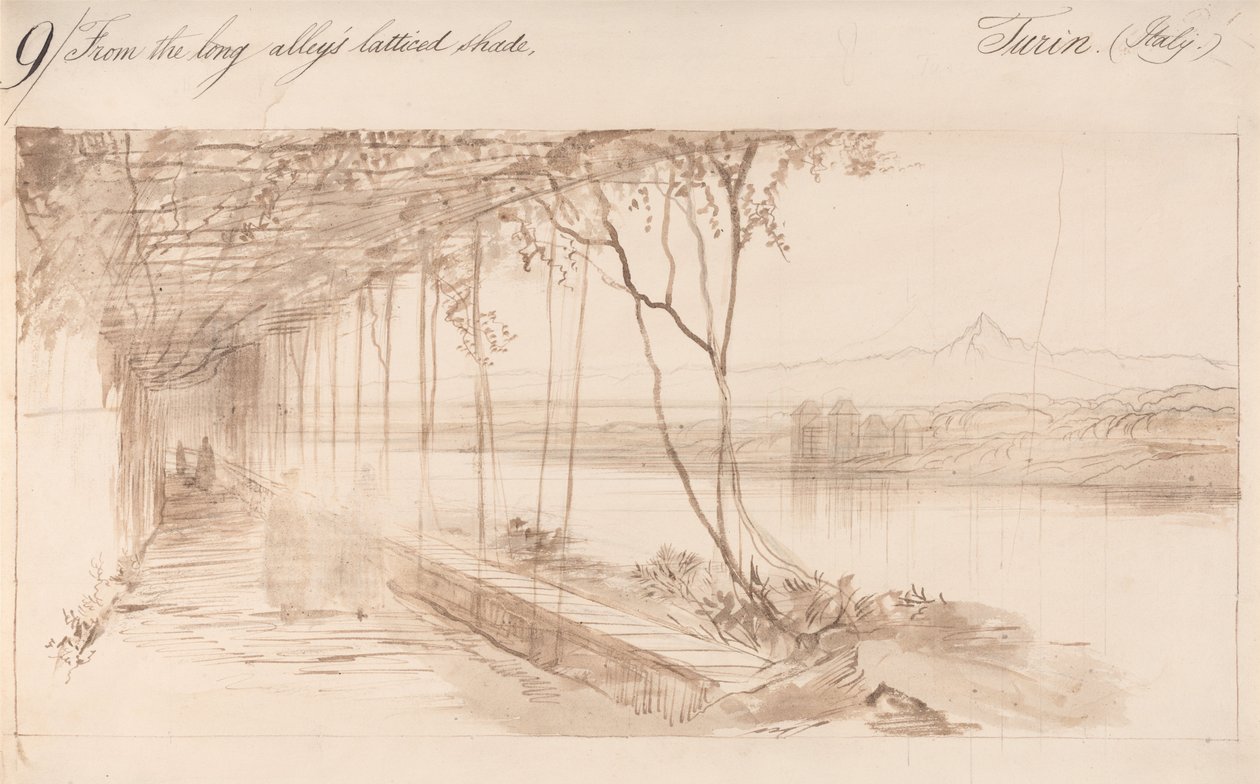 Turin, Italien av Edward Lear