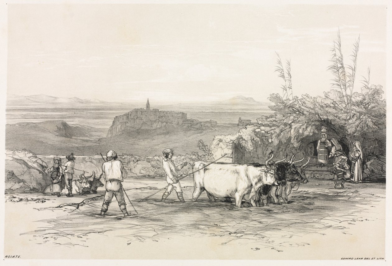 Utsikter i Rom och dess omgivningar: Roiate av Edward Lear