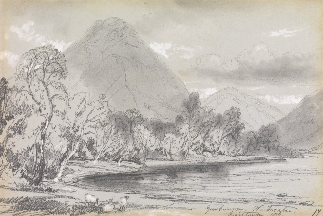 Yewbarrow, Wastwater, den 16 september 1836 av Edward Lear