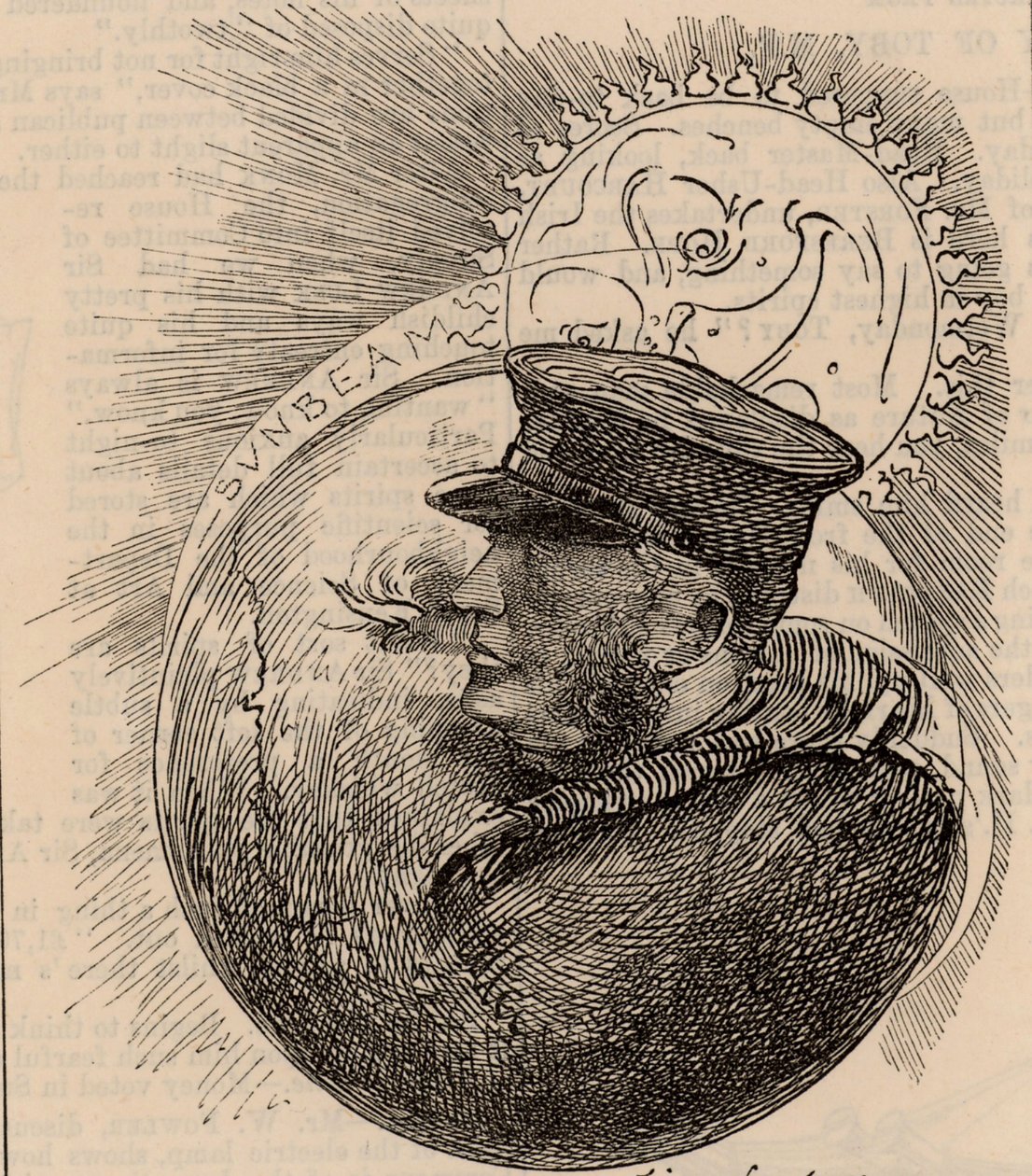 Tecknad film av Thomas Brassey av Edward Linley Sambourne