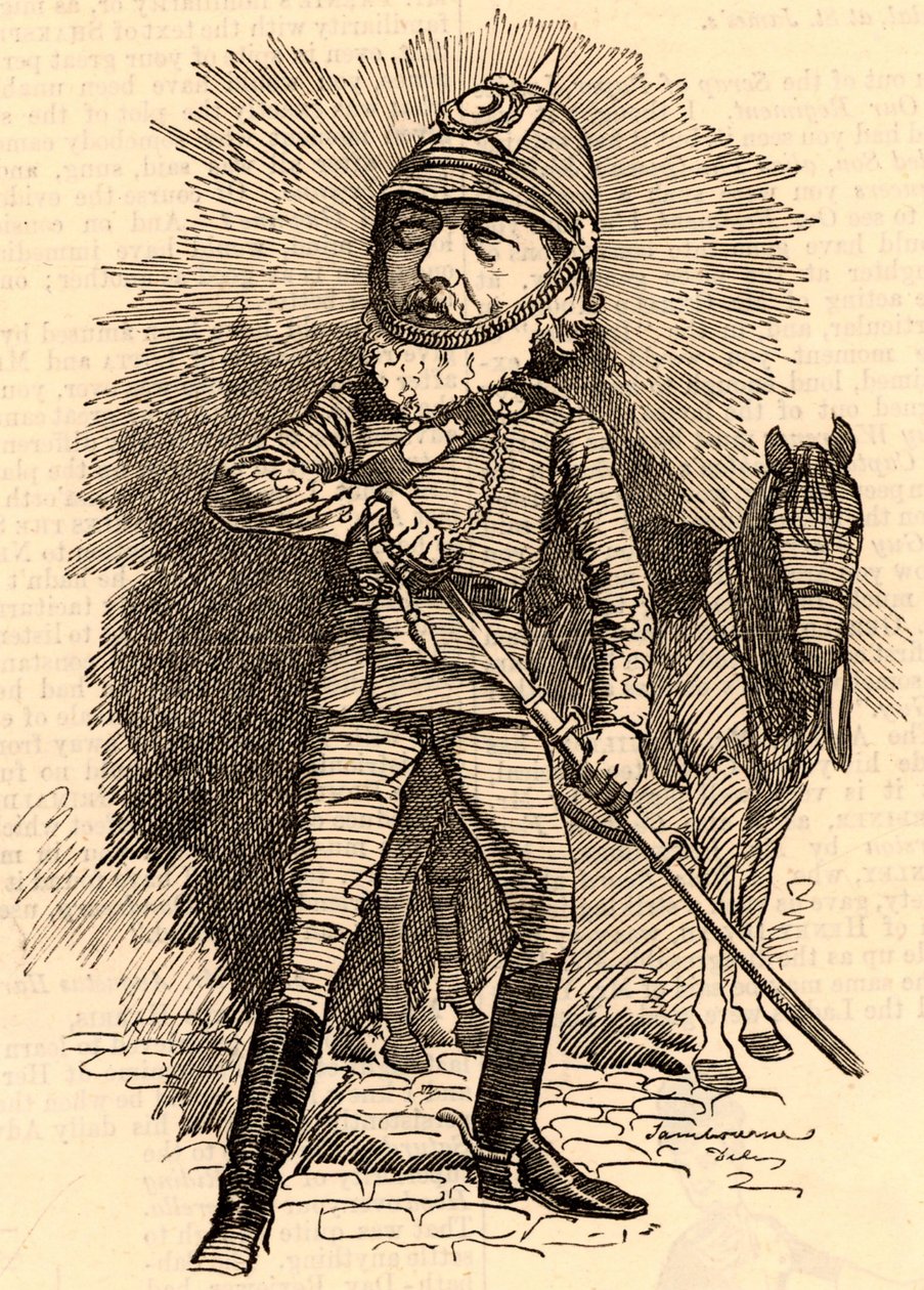 Frederick Lord Leighton i militäruniform av Edward Linley Sambourne