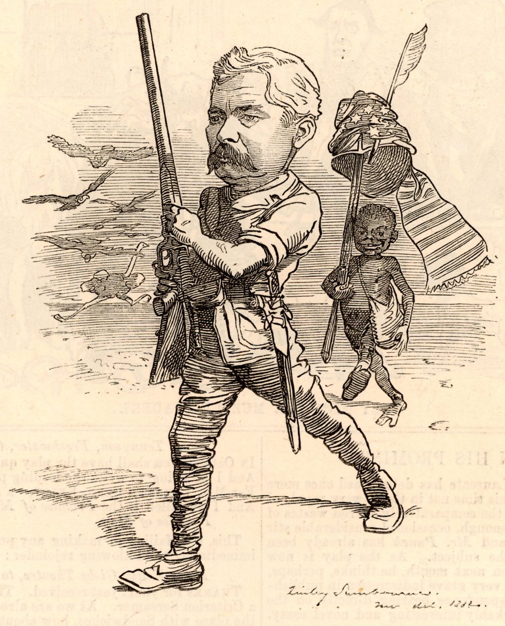 Illustration med Henry Morton Stanley av Edward Linley Sambourne