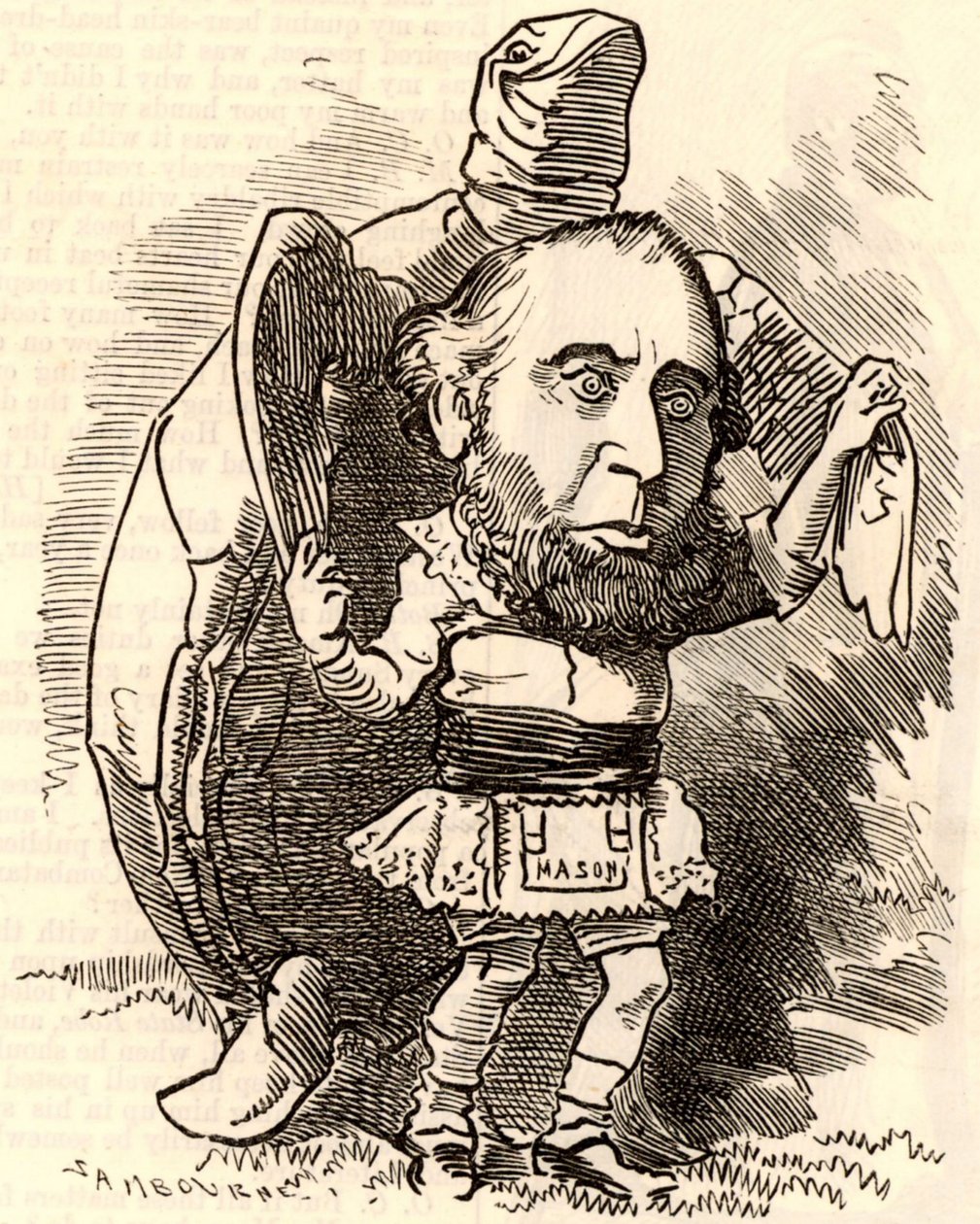 John Ellis dansar med sköldpadda av Edward Linley Sambourne