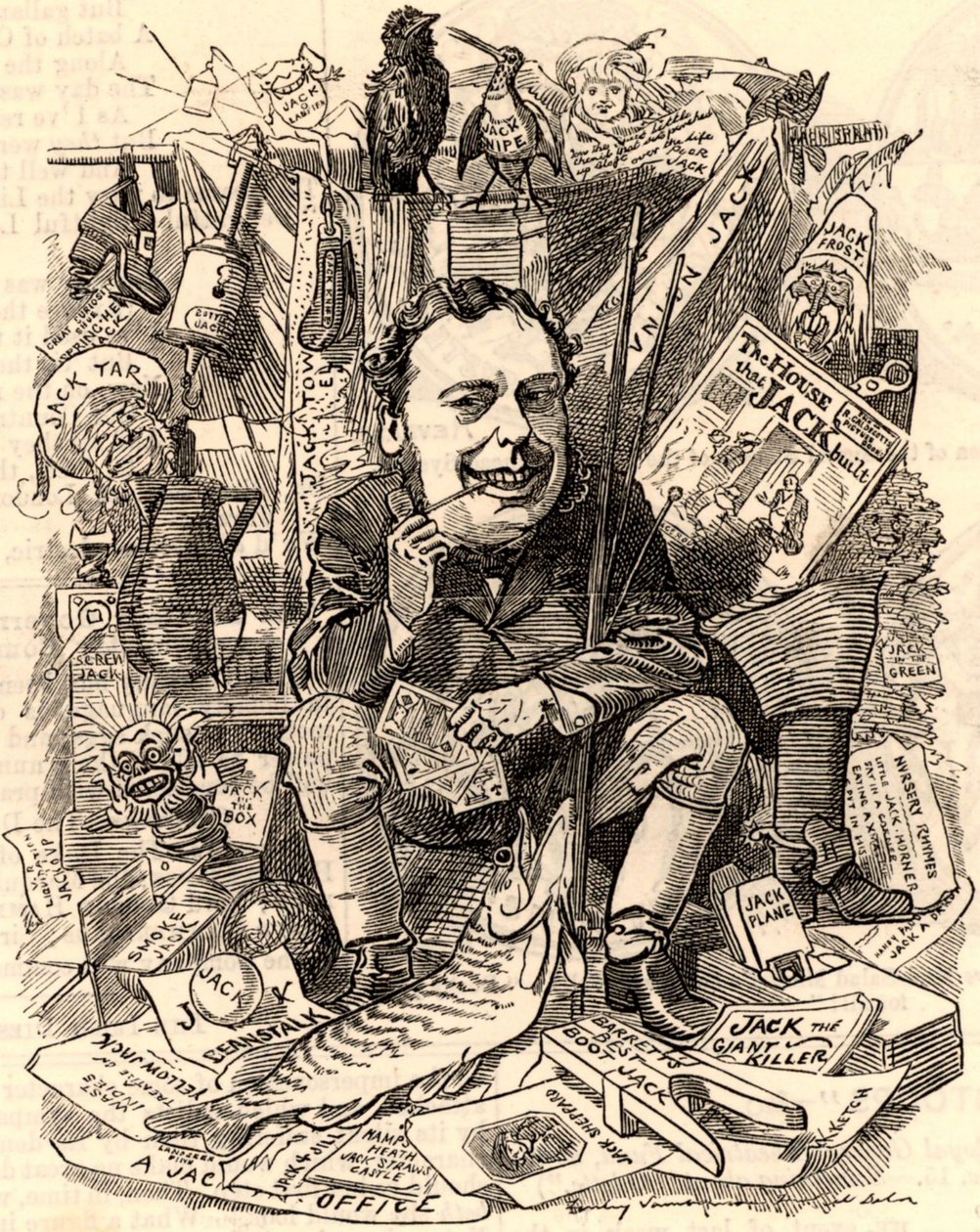 Porträtt av John Holker av Edward Linley Sambourne
