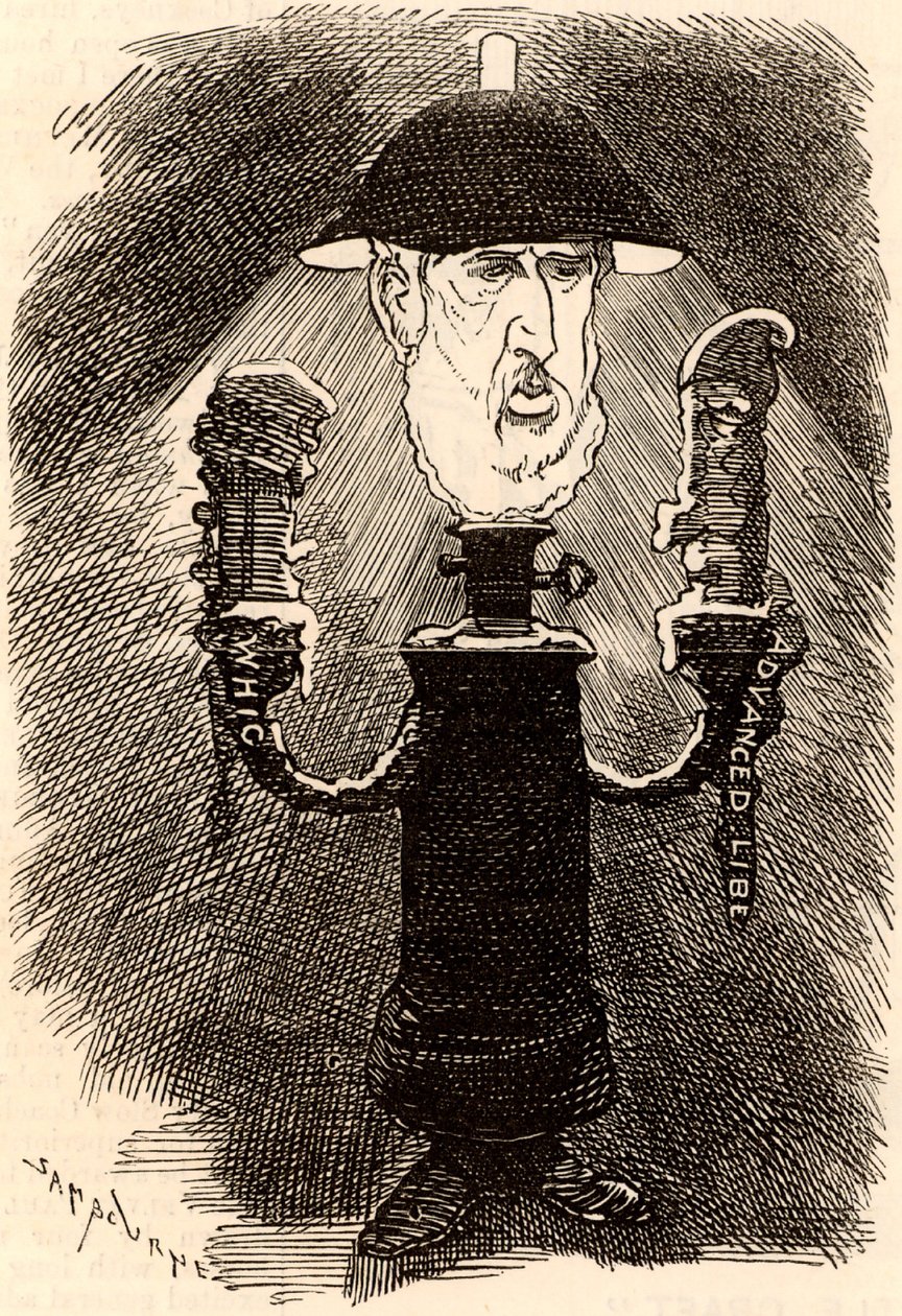 Spencer Compton Cavendish (1833-1908) engelsk liberal statsman av Edward Linley Sambourne