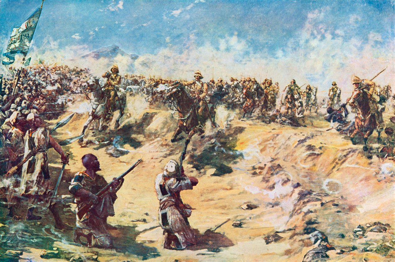 21:a lansiärernas anfall vid Omdurman den 8 april av Edward Matthew Hale