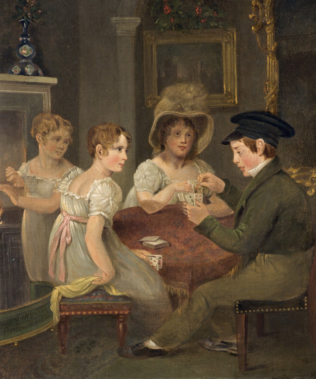 Mrs Sarah Cornock och hennes tre barn, c.1810 av Edward Matthew Pearce