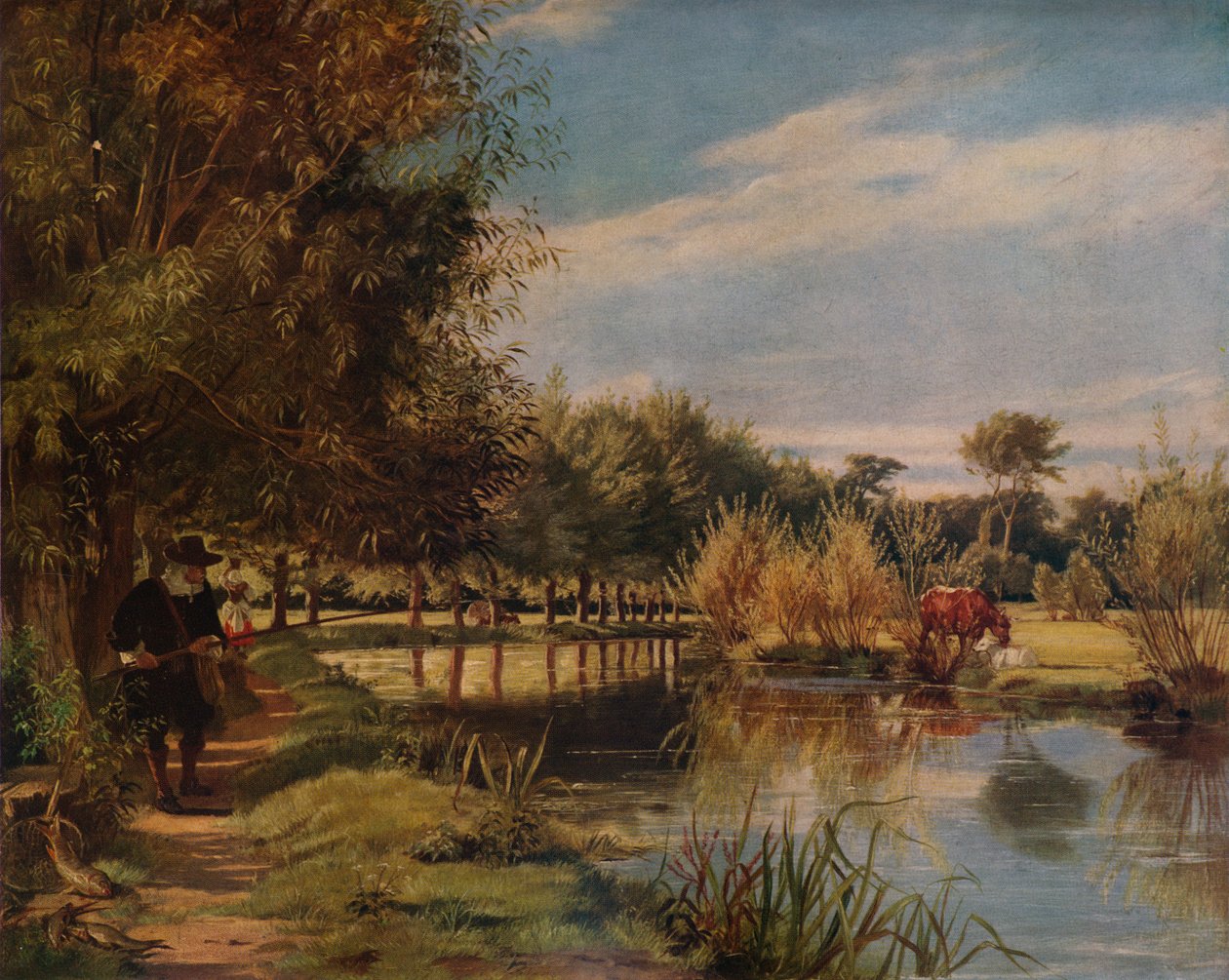 Izaak Walton mete: A Summers day on the banks of the Colne, 1938 av Edward Matthew Ward