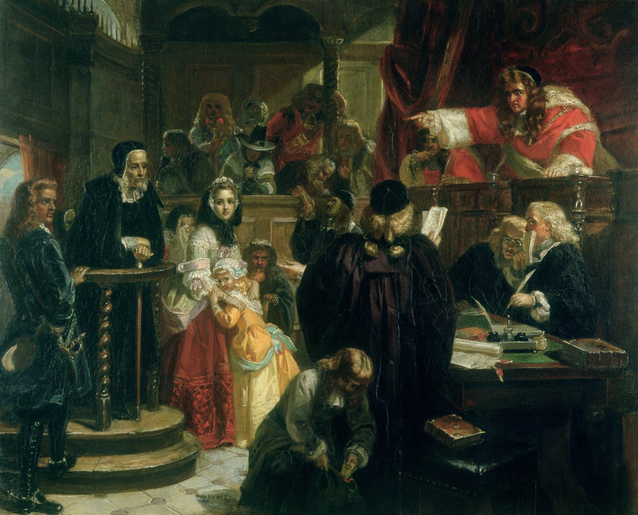 Domare Jeffries (1648-89) kastade övergrepp mot Richard Baxter (1615-91) vid hans rättegång av Edward Matthew Ward
