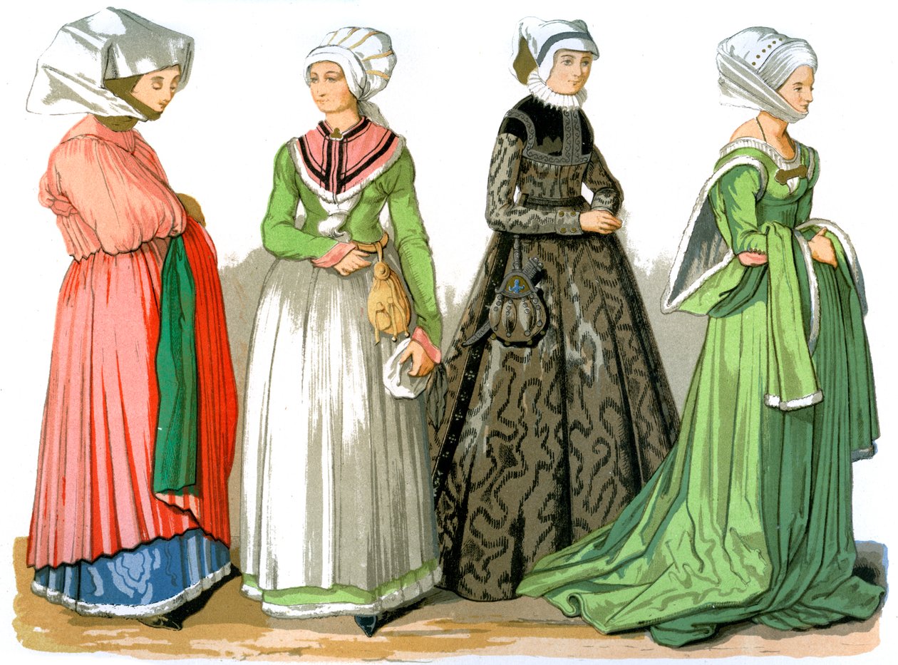 Kvinnor i Nürnberg, Tyskland, 1500-talet 1849. av Edward May