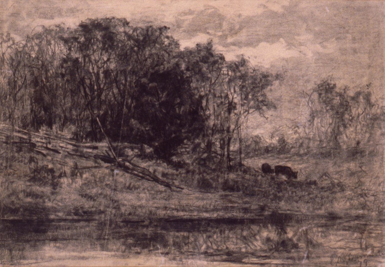 Kor i skogen av Edward Mitchell Bannister