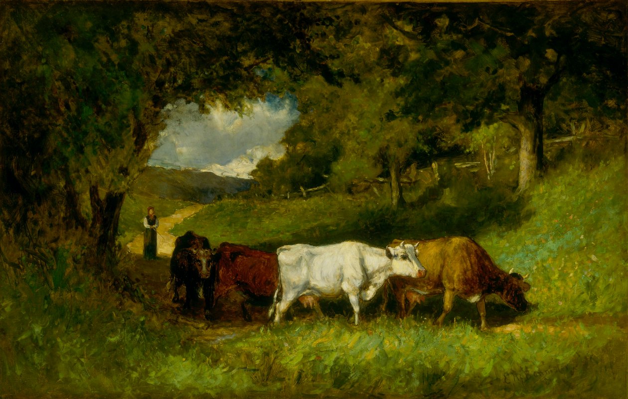 Att driva hem korna av Edward Mitchell Bannister