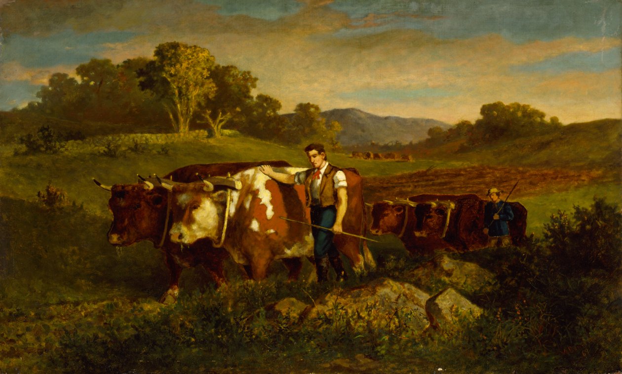 Herdar med kor, 1869. av Edward Mitchell Bannister