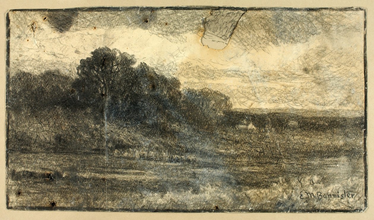 Landskap med träd av Edward Mitchell Bannister