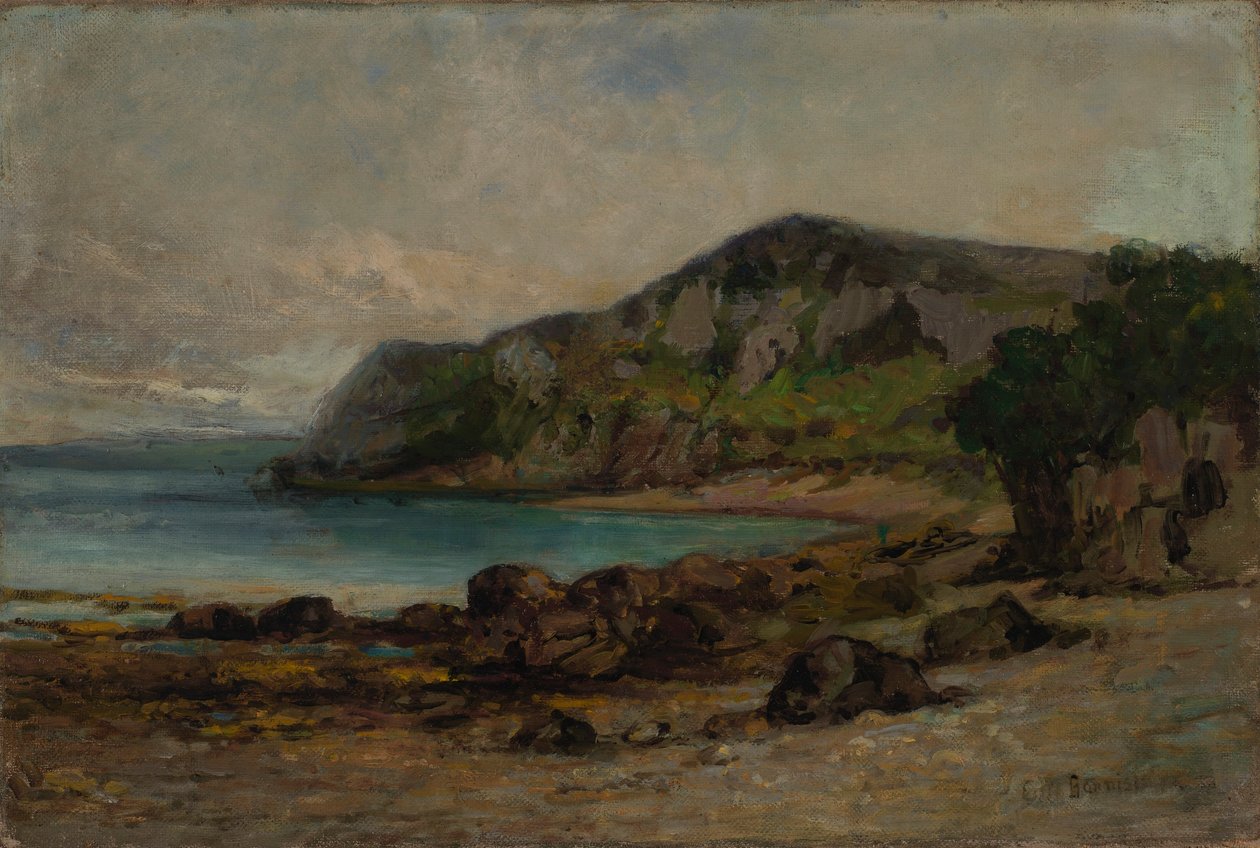 Klippor vid Newport av Edward Mitchell Bannister