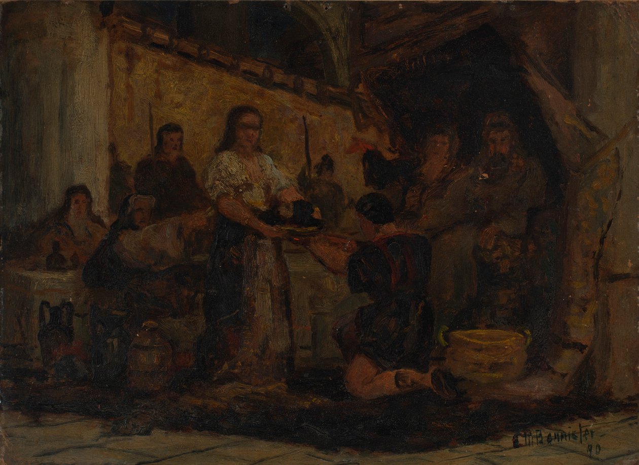 Salome tar emot Johannes Döparens huvud av Edward Mitchell Bannister