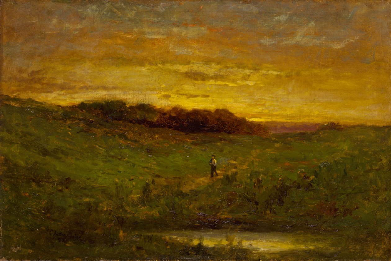 Solnedgång, 1883. av Edward Mitchell Bannister
