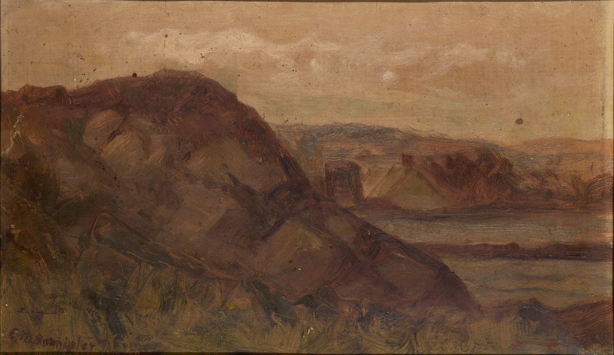 Utan titel (landskap med stenar) av Edward Mitchell Bannister