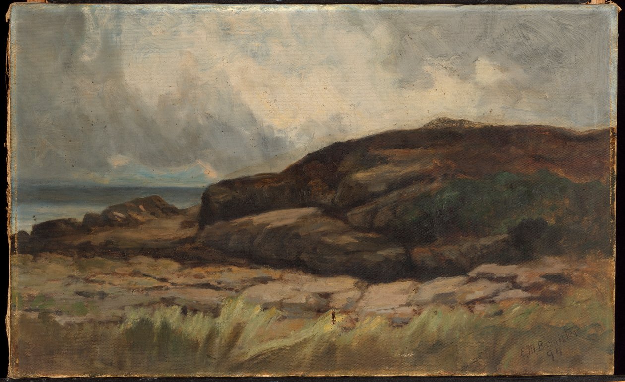 Utan titel (landskap med stenar) av Edward Mitchell Bannister